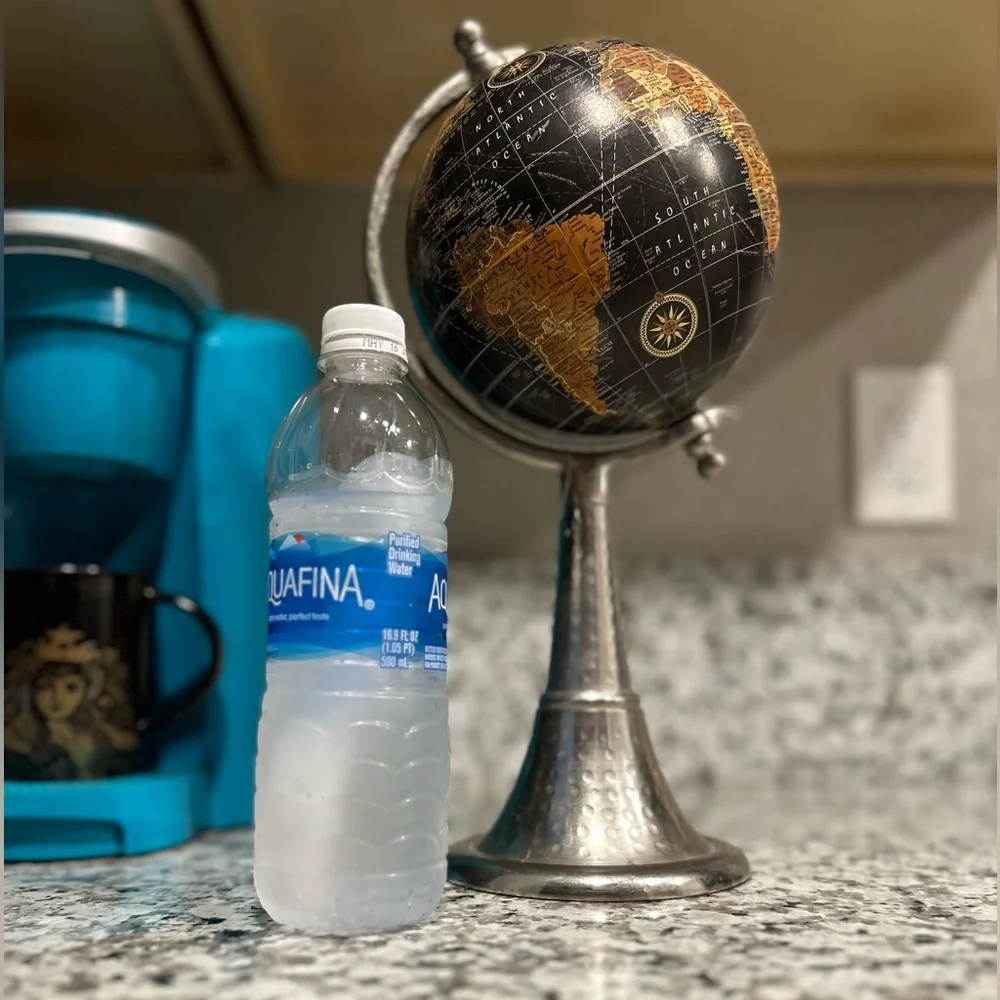 Vintage, spinning globe